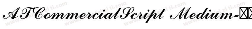 ATCommercialScript Medium字体转换